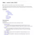 Wiki / .onion Links 2023